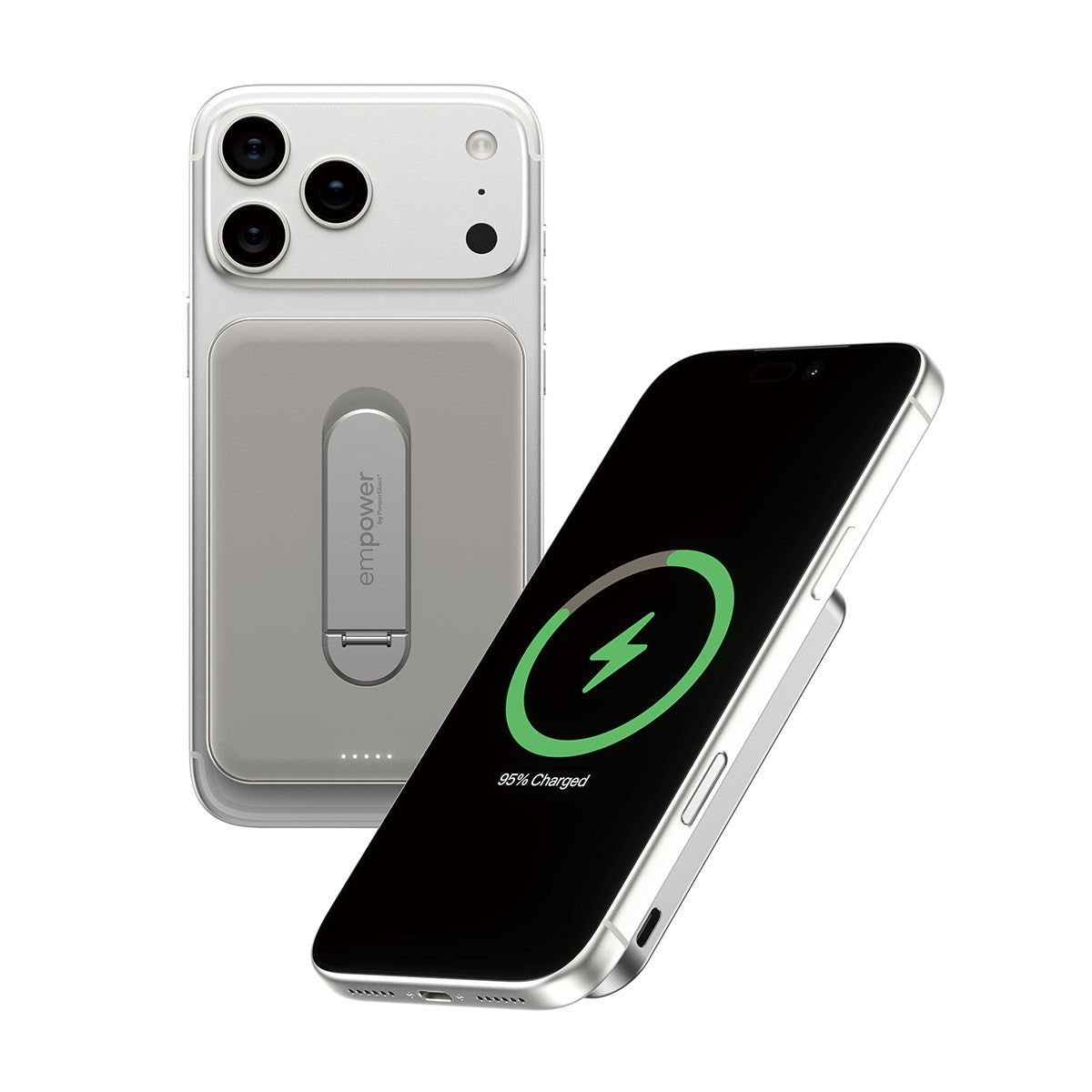 empower by PanzerGlass® empower Bank m. Spin Stand | 5000mAh | Titanium